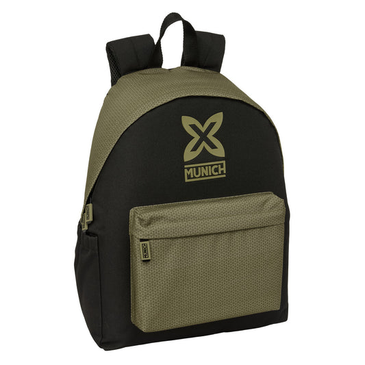 Cartable Munich West Noir Vert 31 x 43 x 13 cm