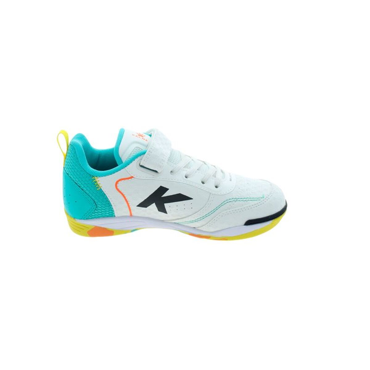 Chaussures de Futsal pour Enfants Kelme Goleiro Elastic Indoor Blanc