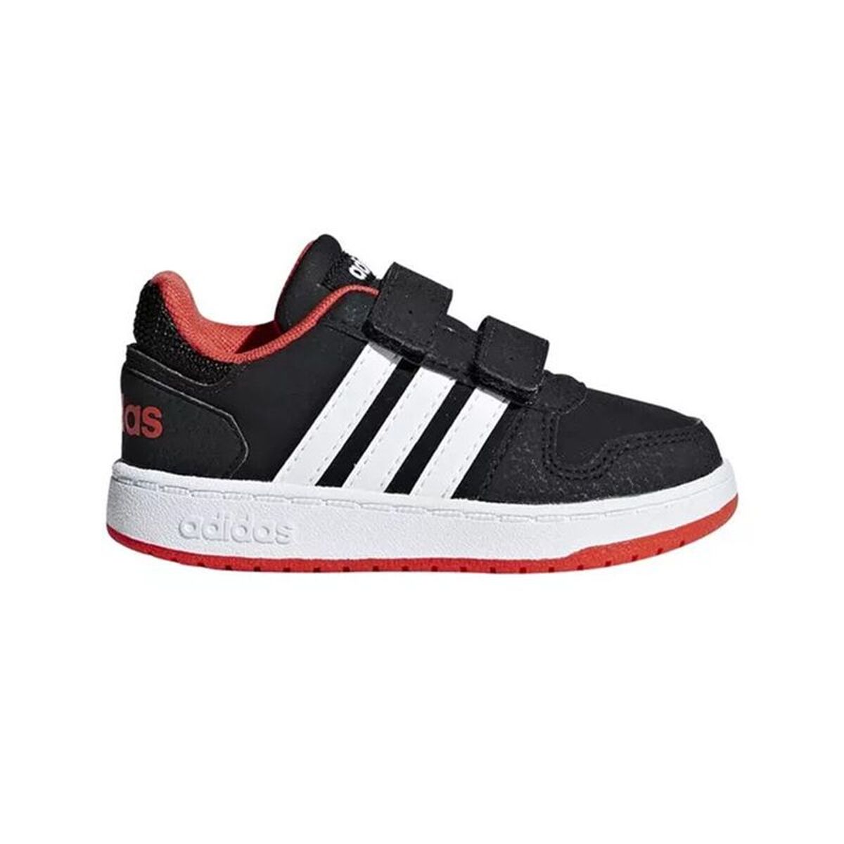 Chaussures de Sport pour Bébés Adidas Hoops 2.0 Noir