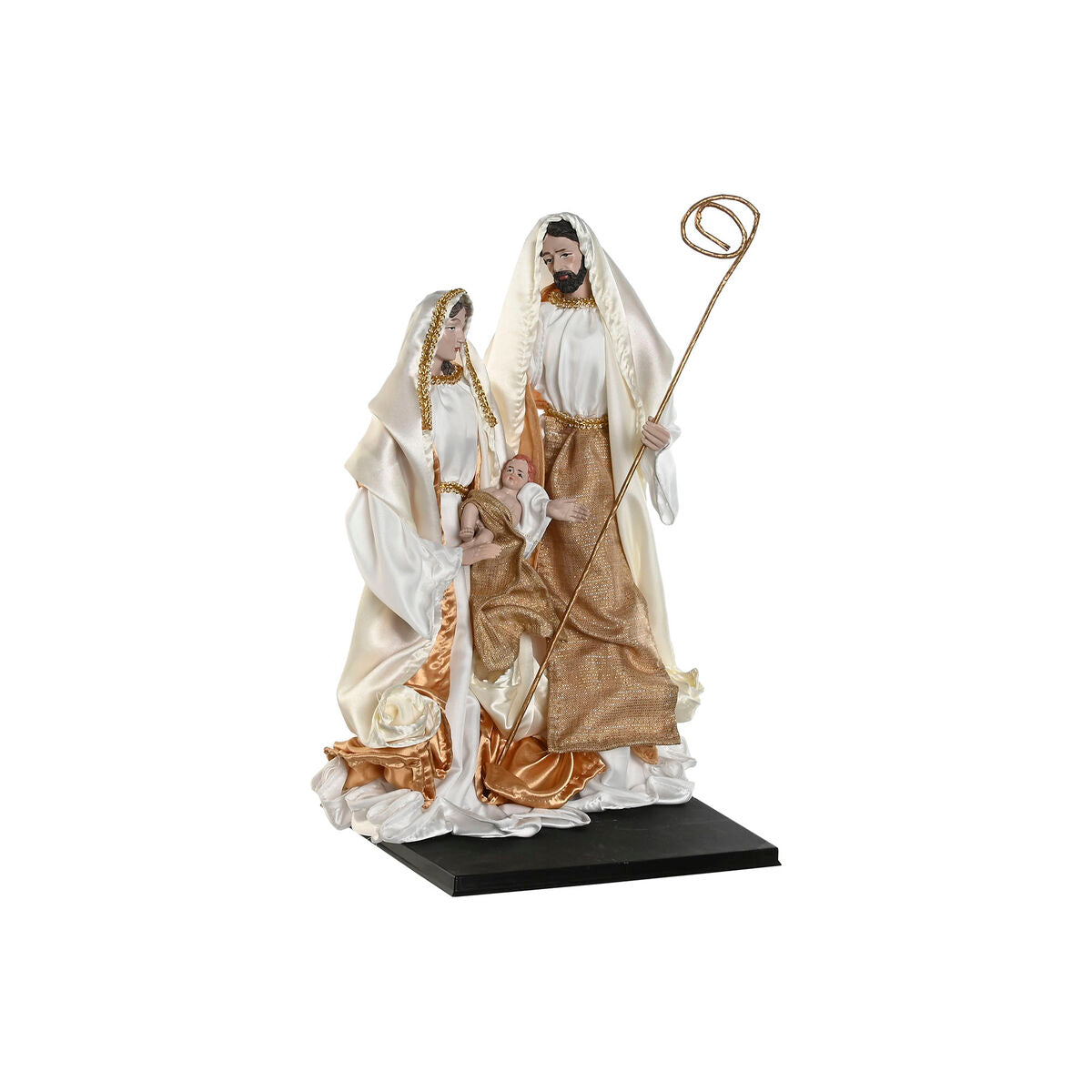 Crèche de Noël Home ESPRIT Blanc Doré Aluminium 27 x 24 x 40 cm
