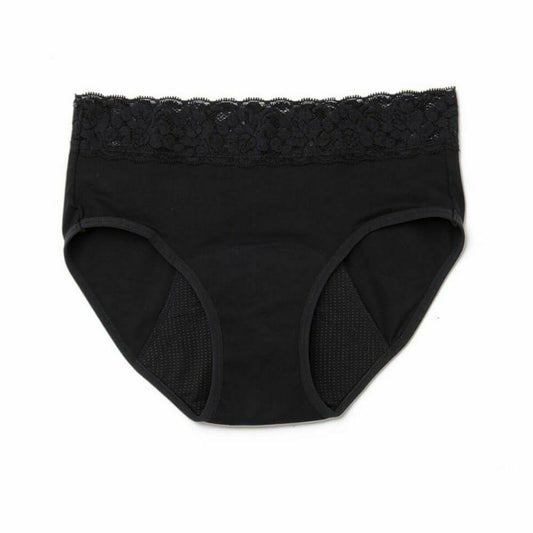 Culotte menstruelle Platanomelón PM666-1 Noir Dentelle