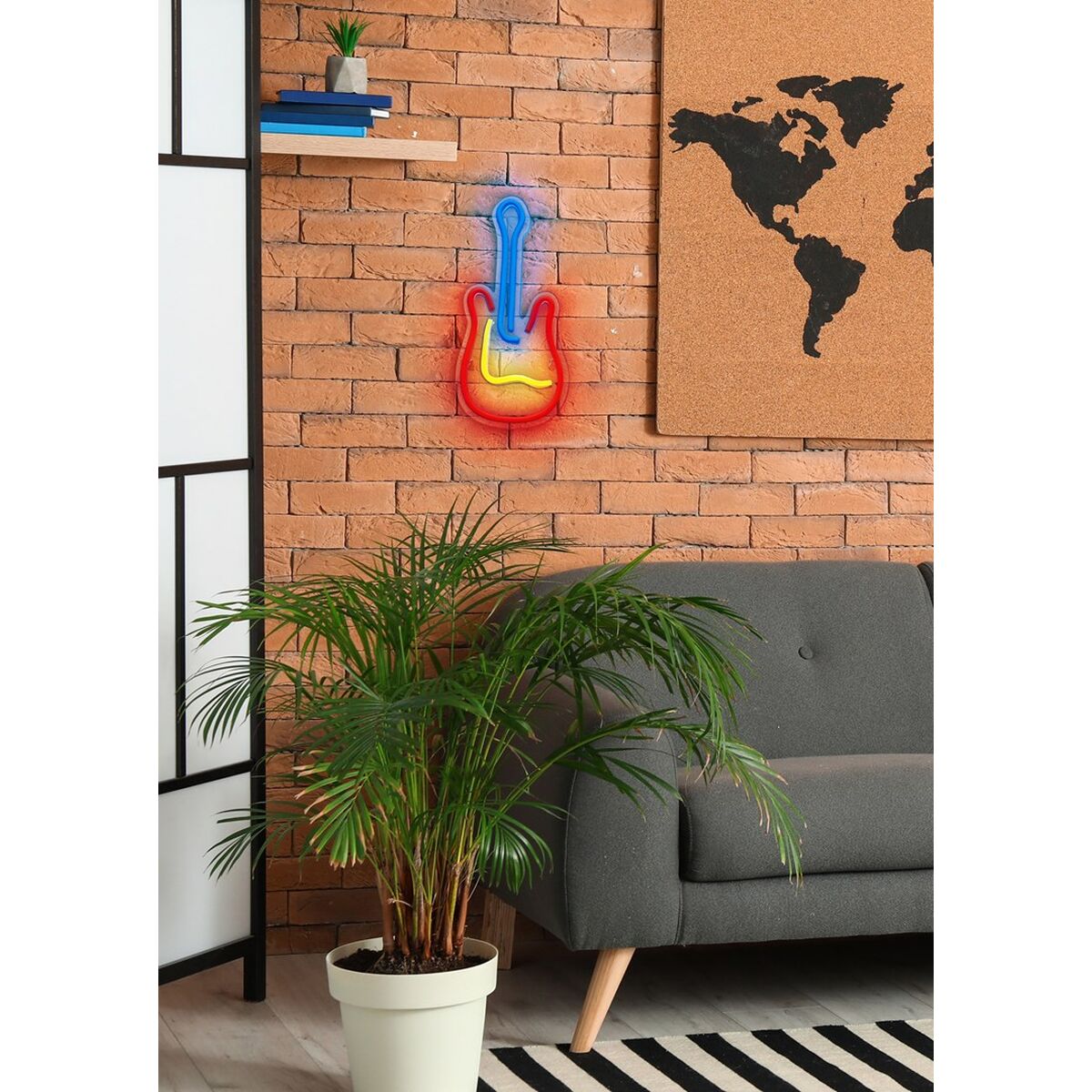 Décoration lumineuse Actis ACS-NEON GITARA Multicouleur 80