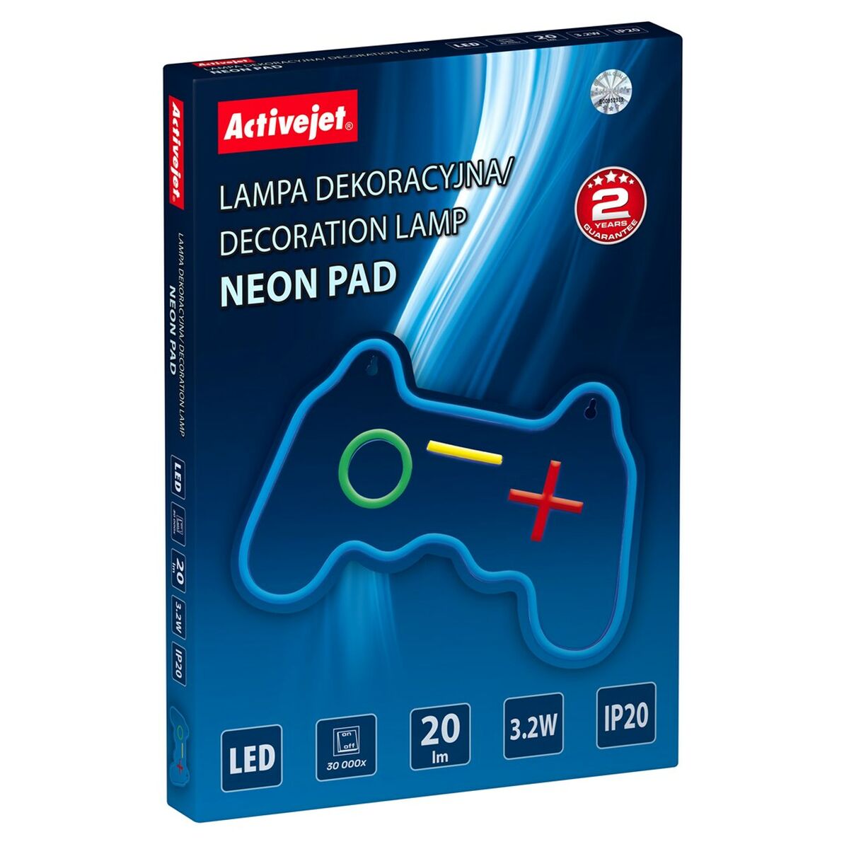Décoration lumineuse Activejet AJE-NEON PAD Multicouleur (1 Pièce)