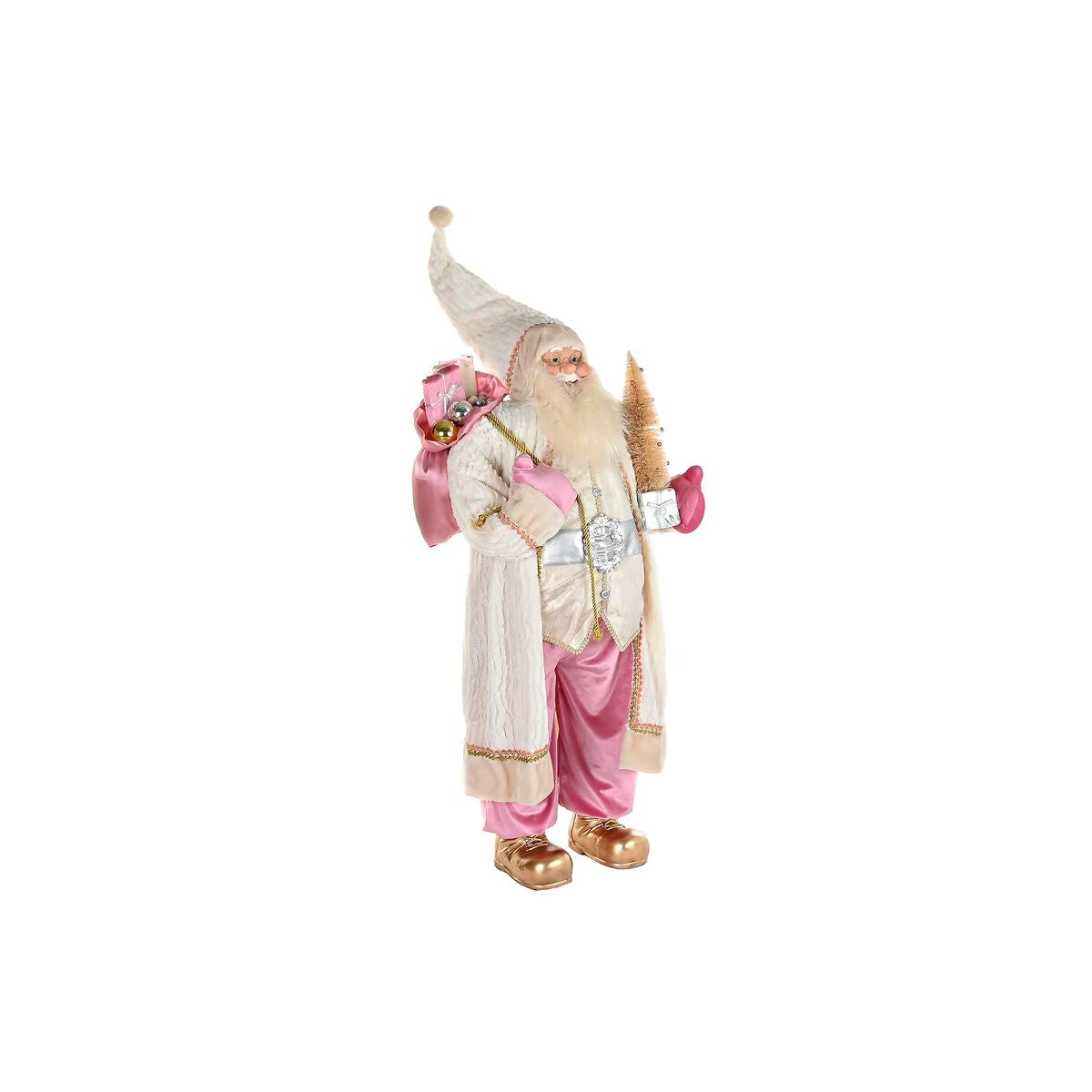 Décorations de Noël DKD Home Decor Gris Rose 60 x 50 x 124 cm