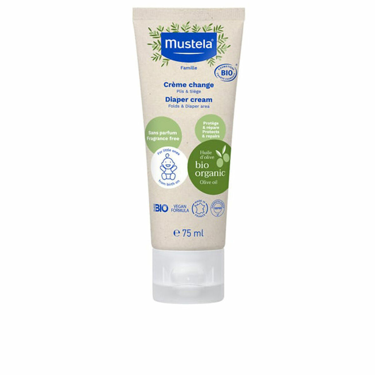Daily Care Cream for Nappy Area Mustela Bio Nappy