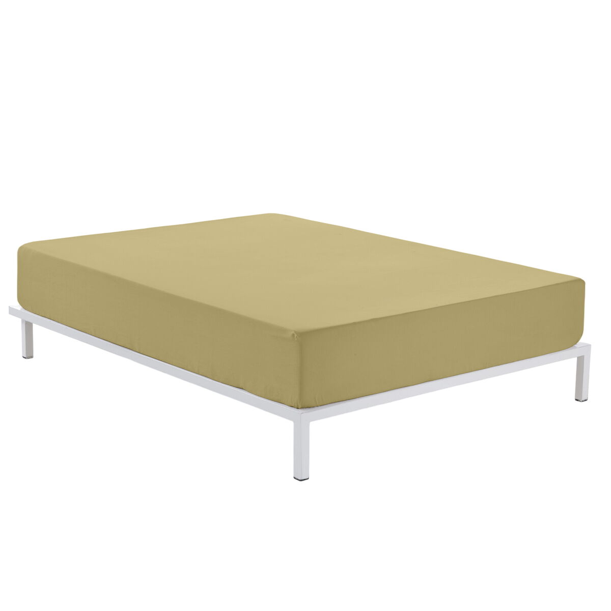 Drap housse Alexandra House Living Sable 150 x 200 x 30 cm
