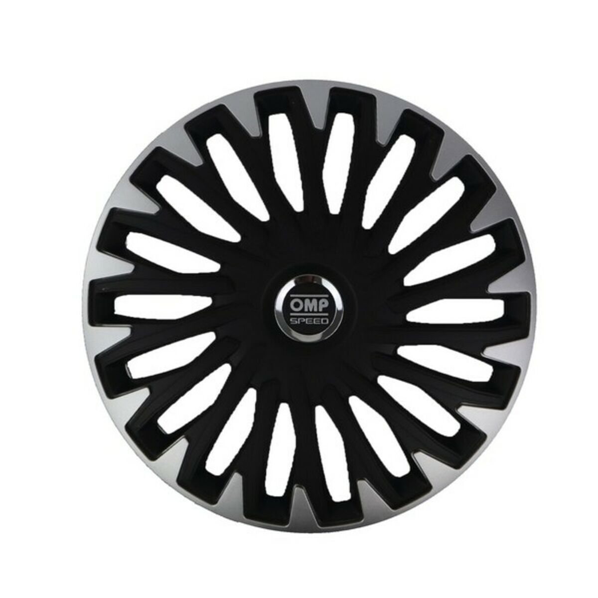 Enjoliveur OMP OMPS07021412 Noir Argenté 14" (Reconditionné C)
