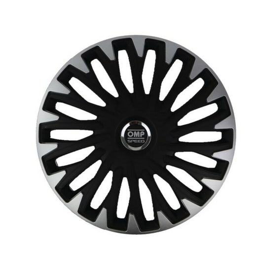 Enjoliveur OMP OMPS07021412 Noir Argenté 14" (Reconditionné C)