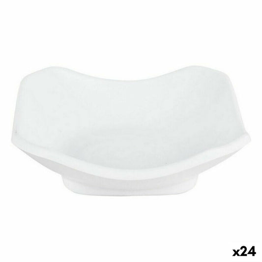 Ensemble de Dégustation Viejo Valle Troya Blanc Mélamine Carré 11 x 11 x 3,5 cm (24 Unités)