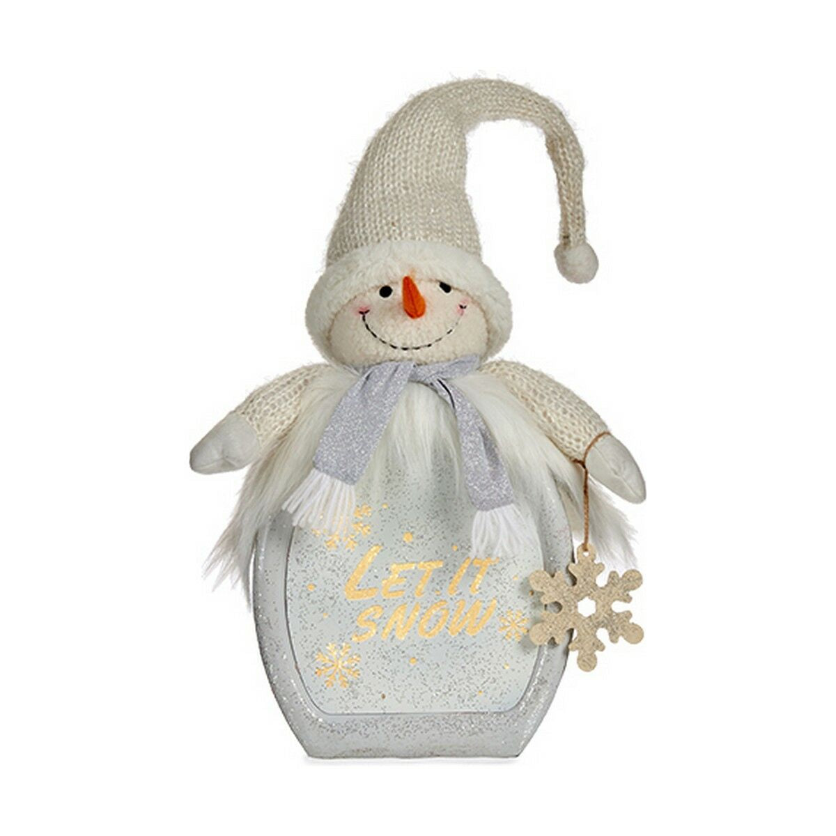 Figurine Décorative Krist+ Blanc Bonhomme de Neige 15 x 65,5 x 27 cm