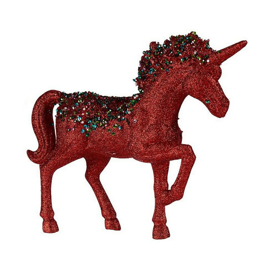 Figurine Décorative Krist+ Bleu Rouge Licorne 9,5 x 31 x 40 cm