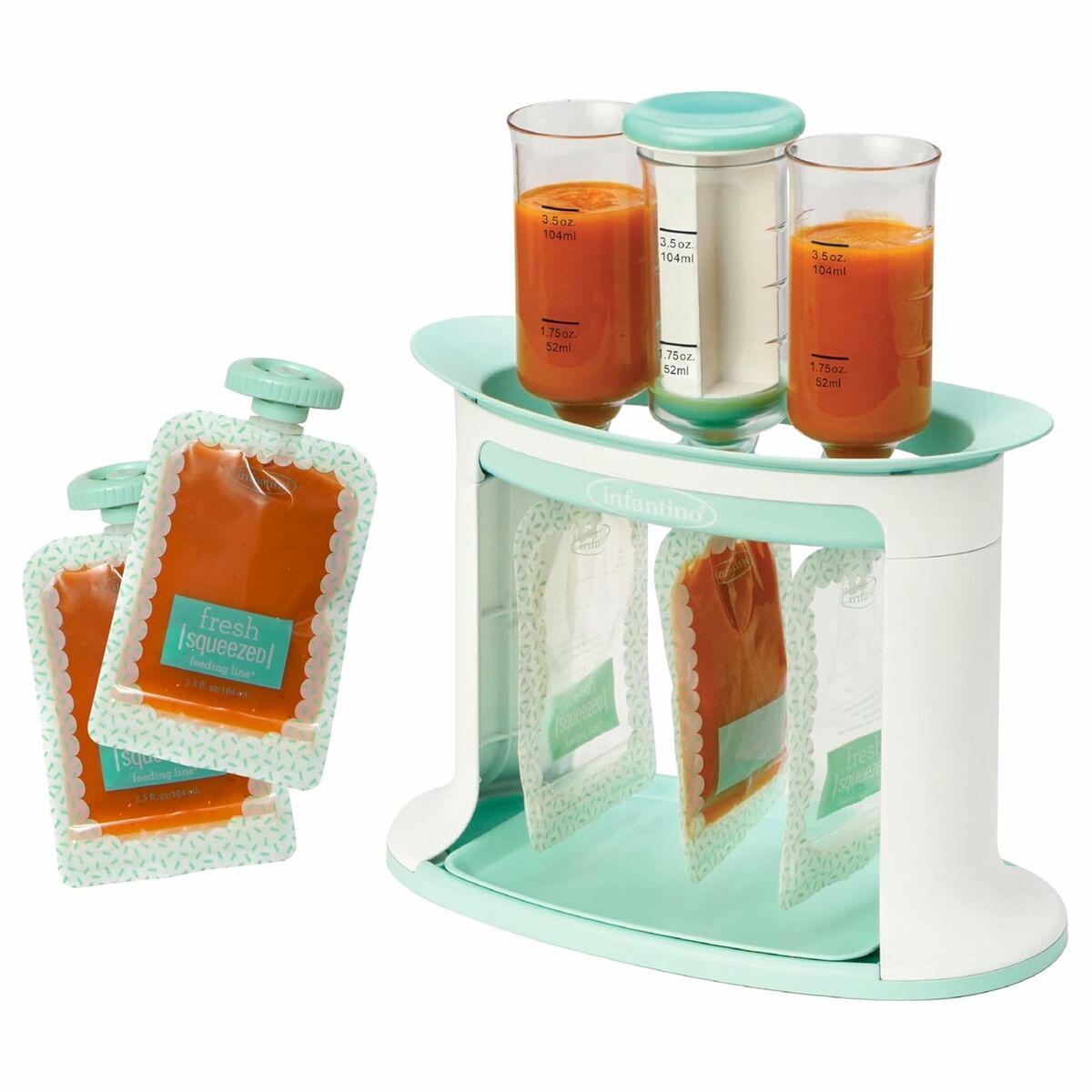 Food Preservation Container Infantino White Plastic