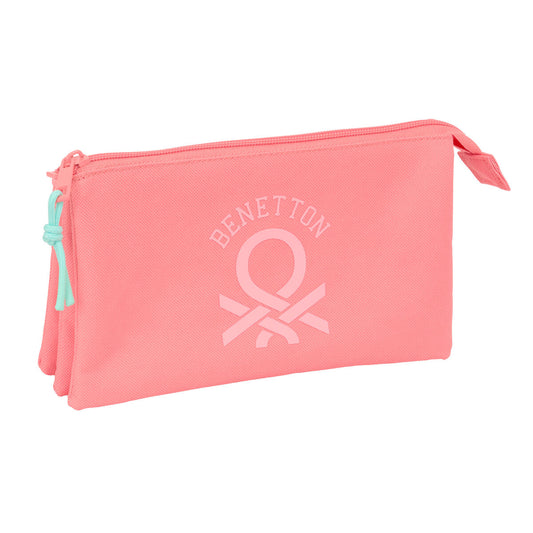 Fourre-tout Benetton Coral Corail 22 x 12 x 3 cm