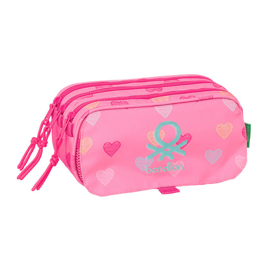 Fourre-tout Benetton Heart Rose 21,5 x 10 x 8 cm