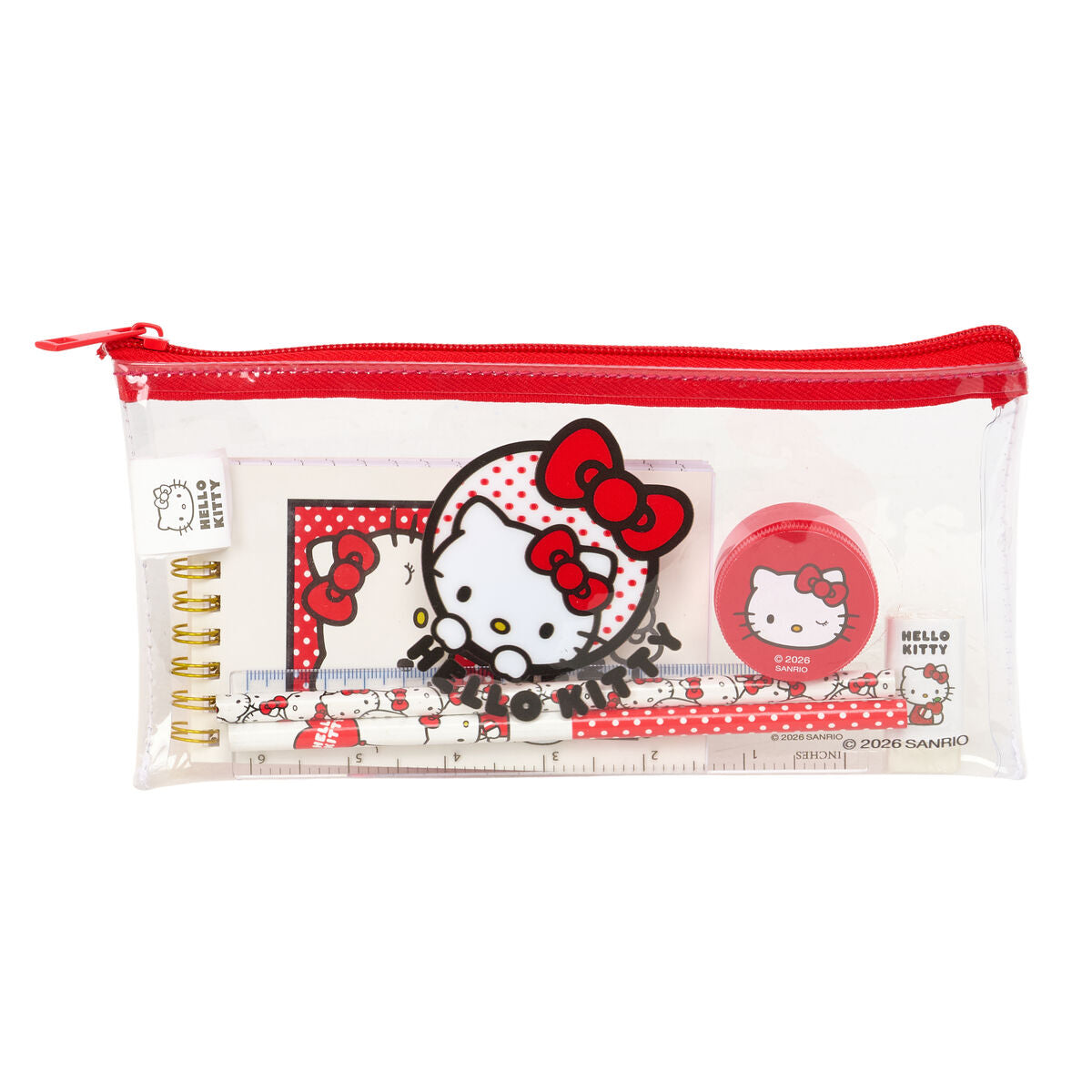 Fourre-tout Hello Kitty Rose 22,5 x 10,5 x 1 cm