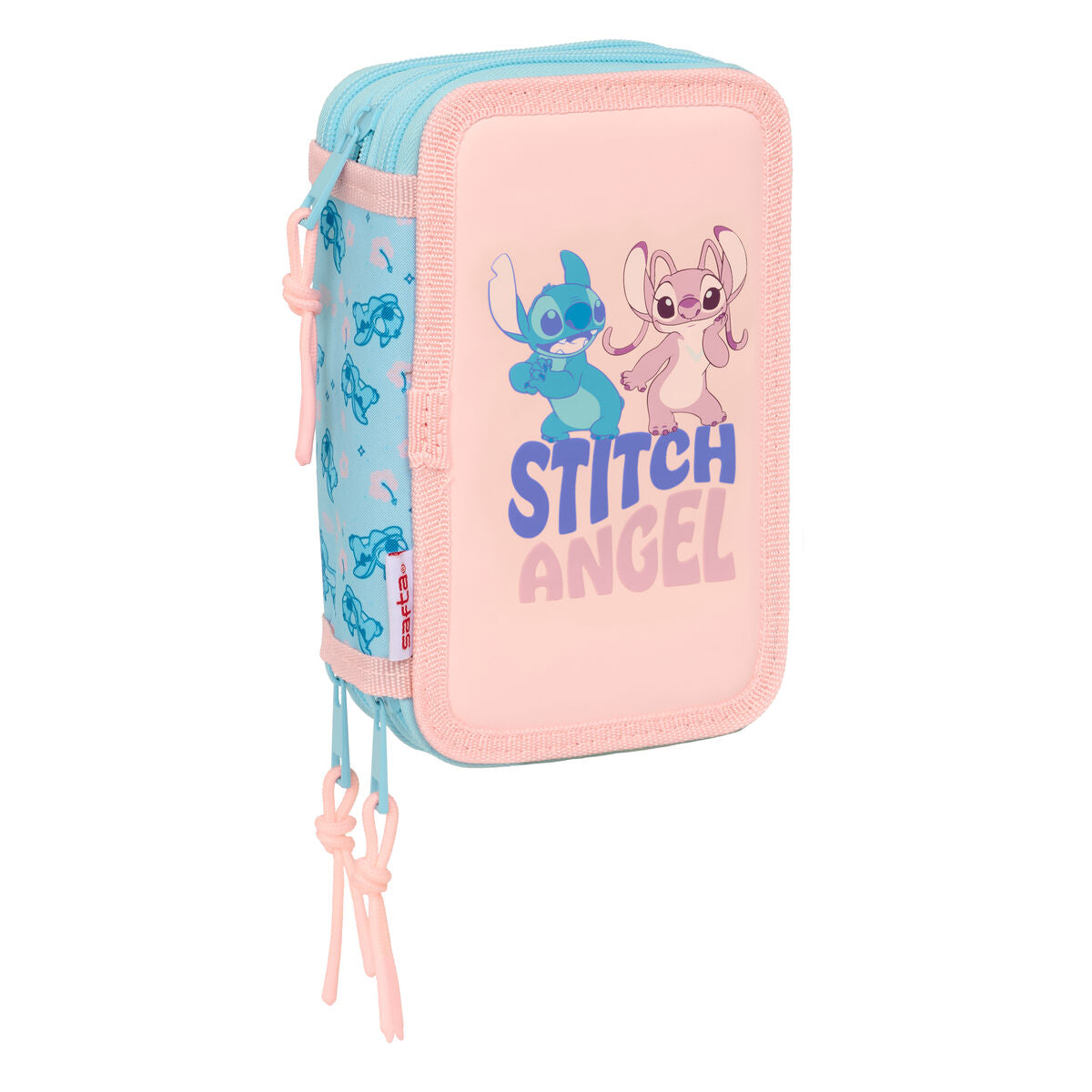 Fourre-tout Lilo & Stitch Ohana Bleu 12,5 x 19,5 x 5,5 cm 37 Pièces