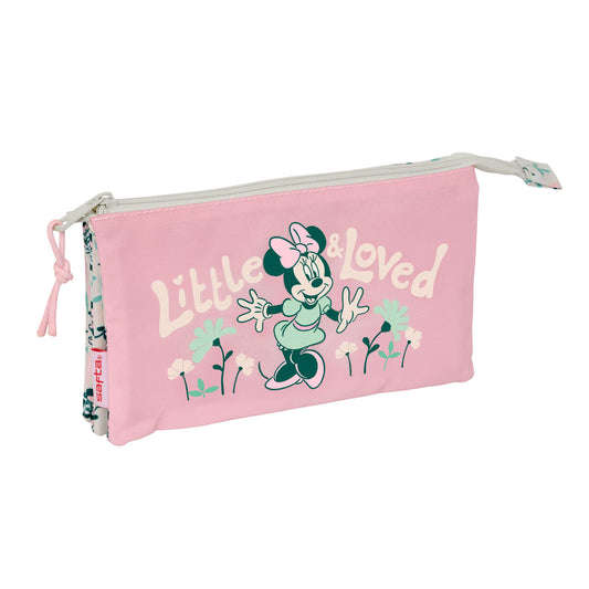 Fourre-tout Minnie Mouse Minty Rose 22 x 12 x 3 cm