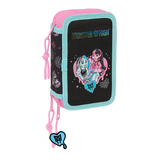 Fourre-tout Monster High Noir 12,5 x 19,5 x 5,5 cm 37 Pièces