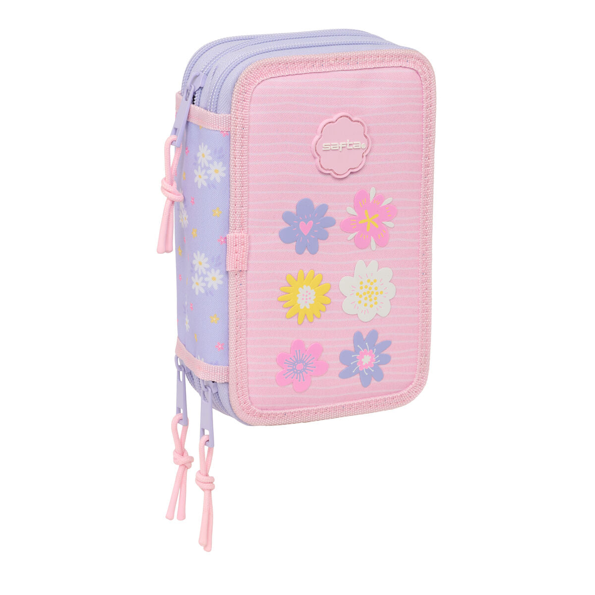 Fourre-tout Safta Bouquet Rose Lila 12,5 x 19,5 x 5,5 cm 37 Pièces