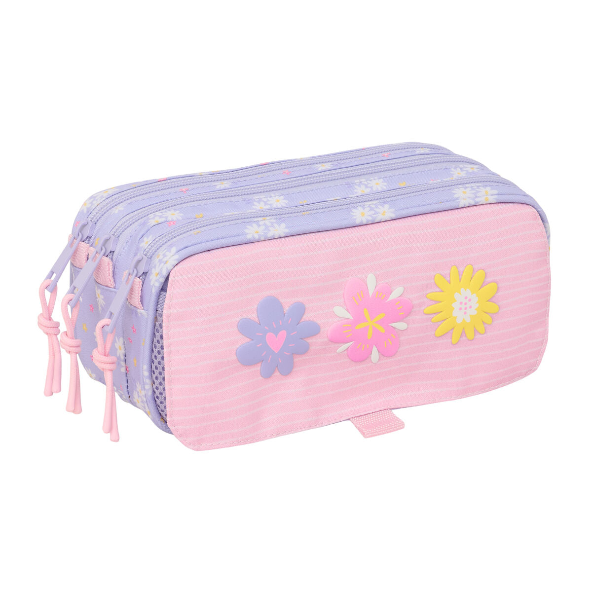 Fourre-tout Safta Bouquet Rose Lila 21,5 x 10 x 8 cm