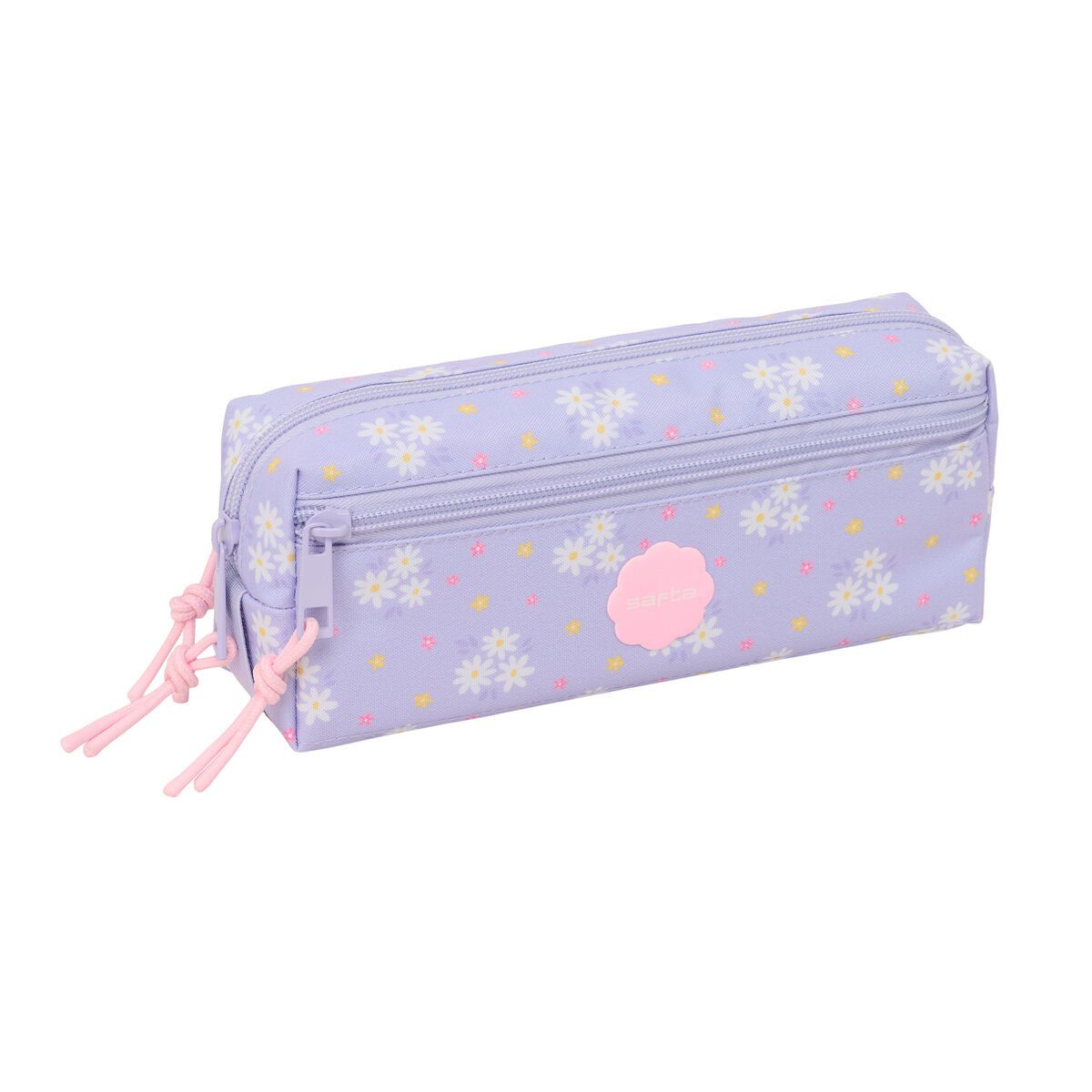 Fourre-tout Safta Bouquet Rose Lila 22 x 8,5 x 6 cm