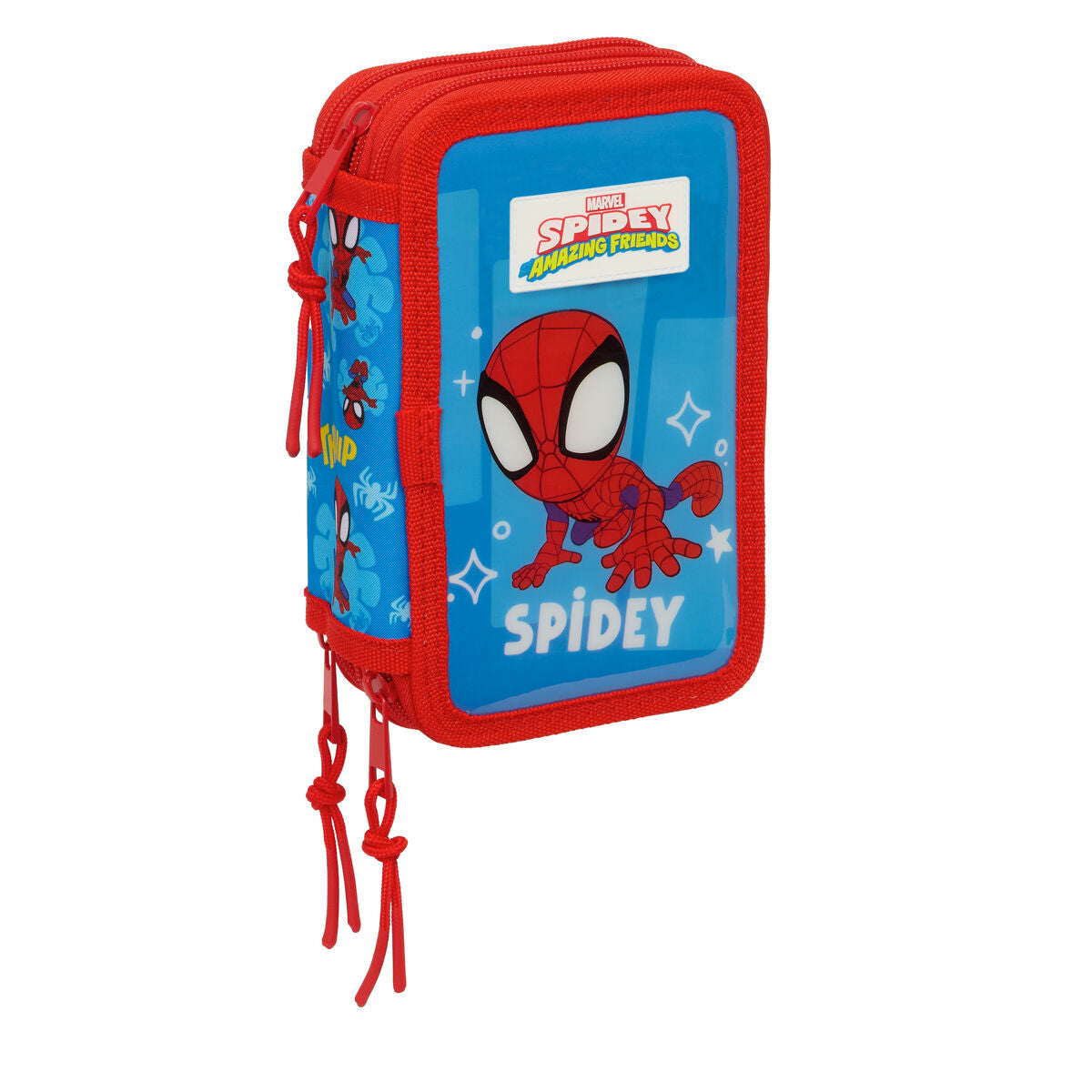 Fourre-tout Spider-Man Bleu Rouge 12,5 x 19,5 x 5,5 cm 37 Pièces