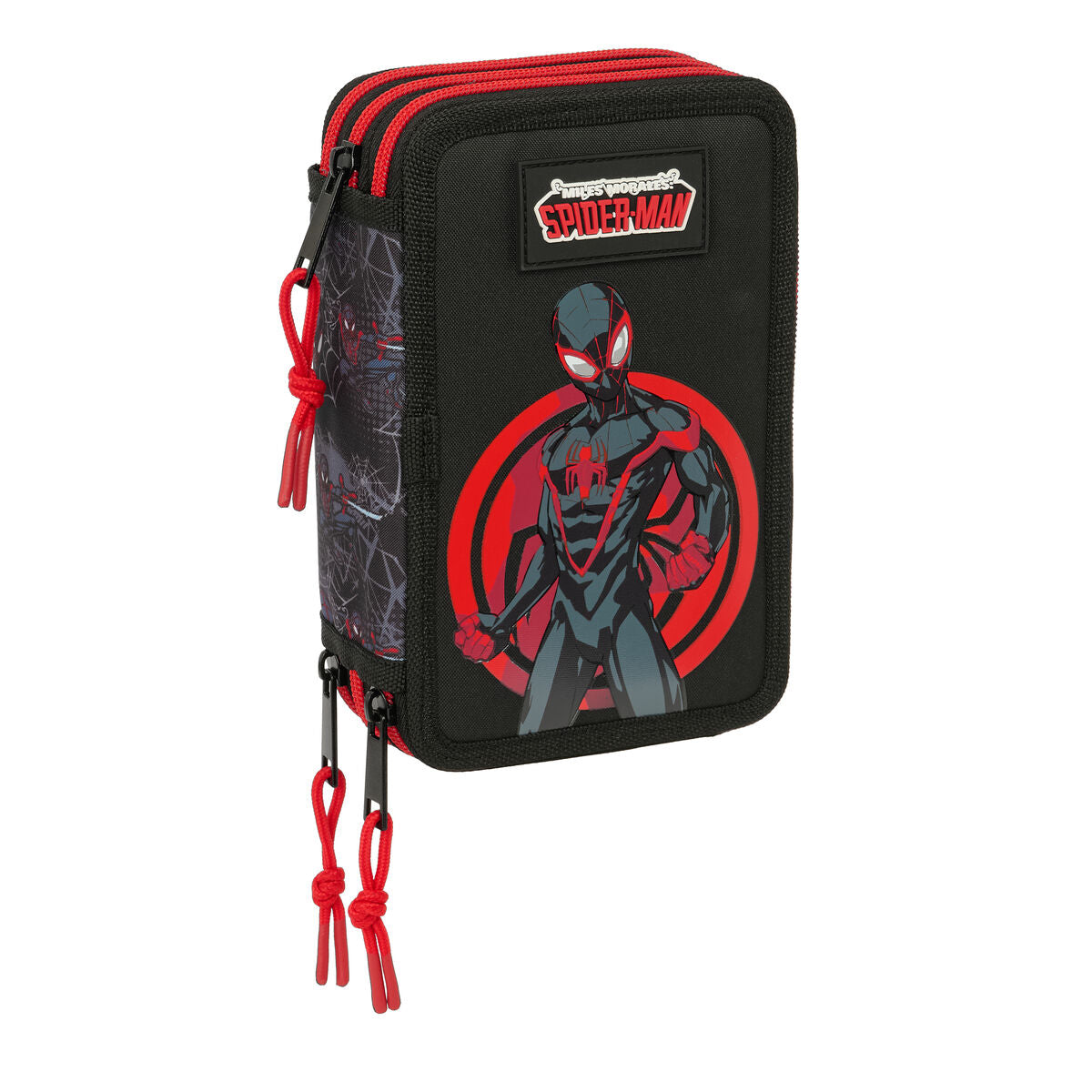 Fourre-tout Spider-Man Noir 12,5 x 19,5 x 5,5 cm 37 Pièces