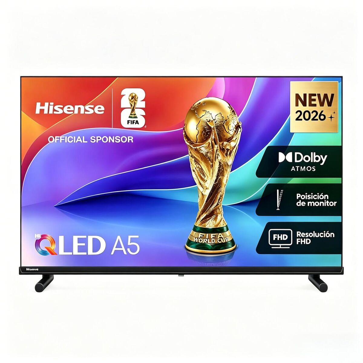 Hisense Smart TV 40A5S 40 pouces Full HD QLED HDMI noir