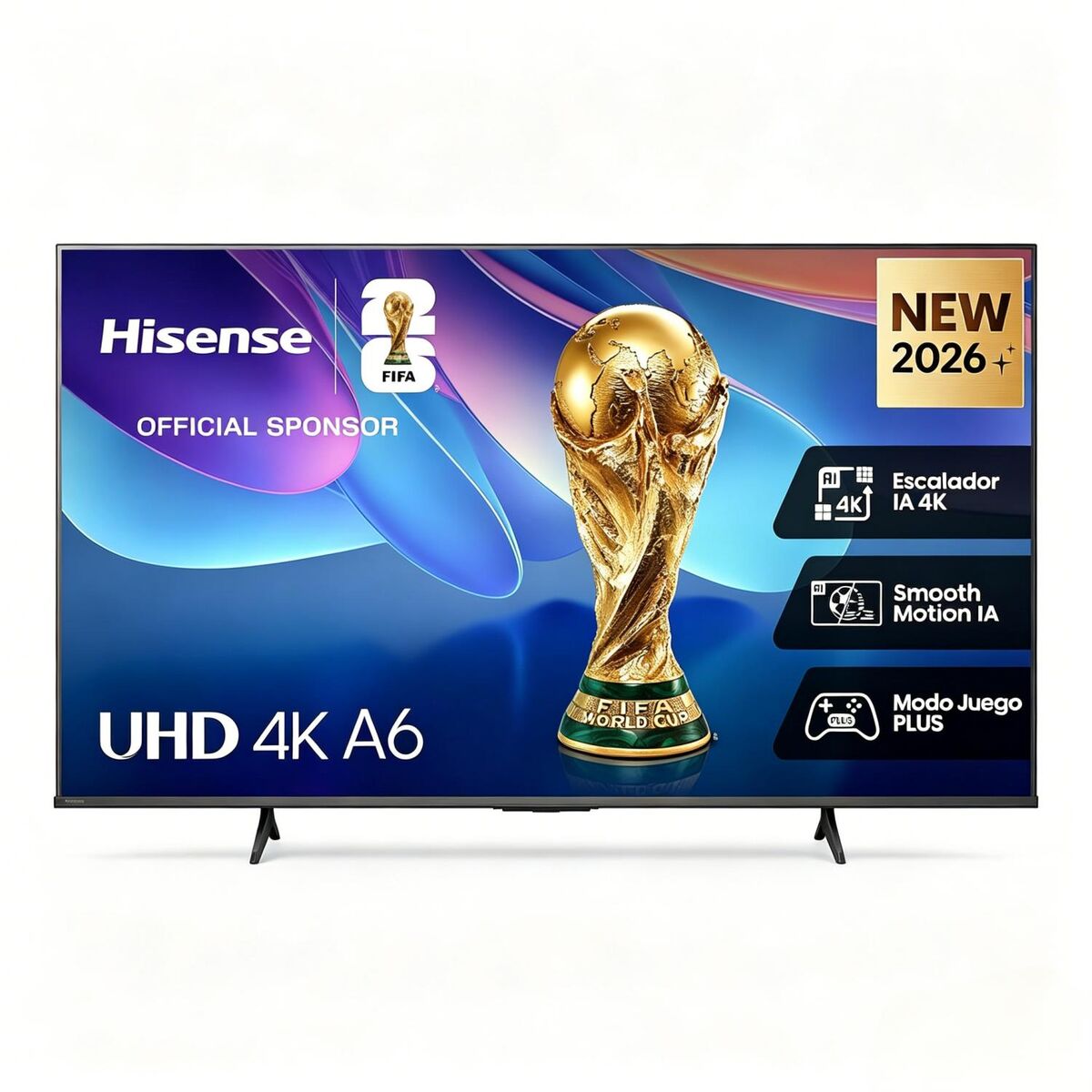 Hisense Smart TV 43 pouces 4K Ultra HD 43A6S HDMI noir