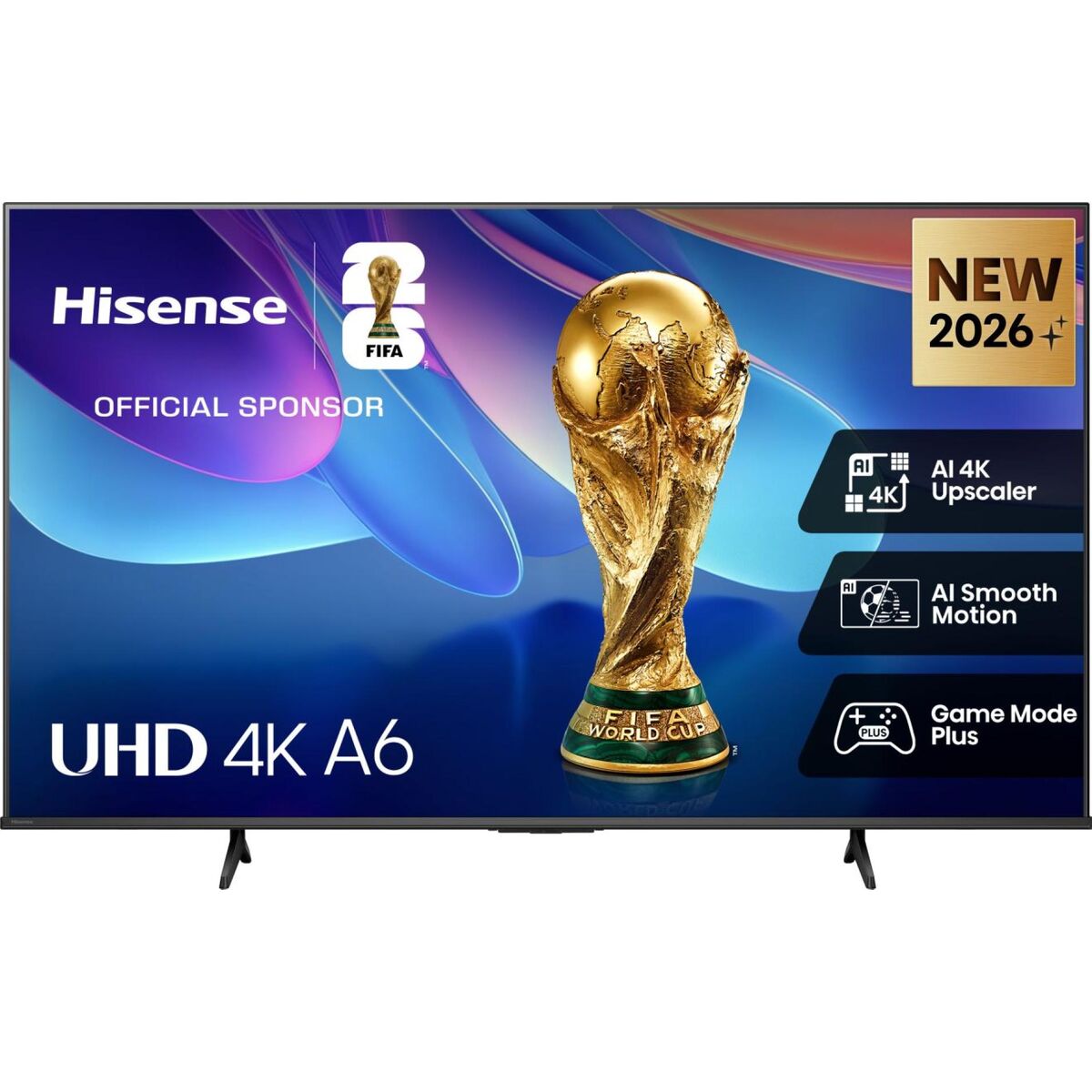 Hisense Smart TV 43 pouces 4K Ultra HD 43A6S HDMI noir