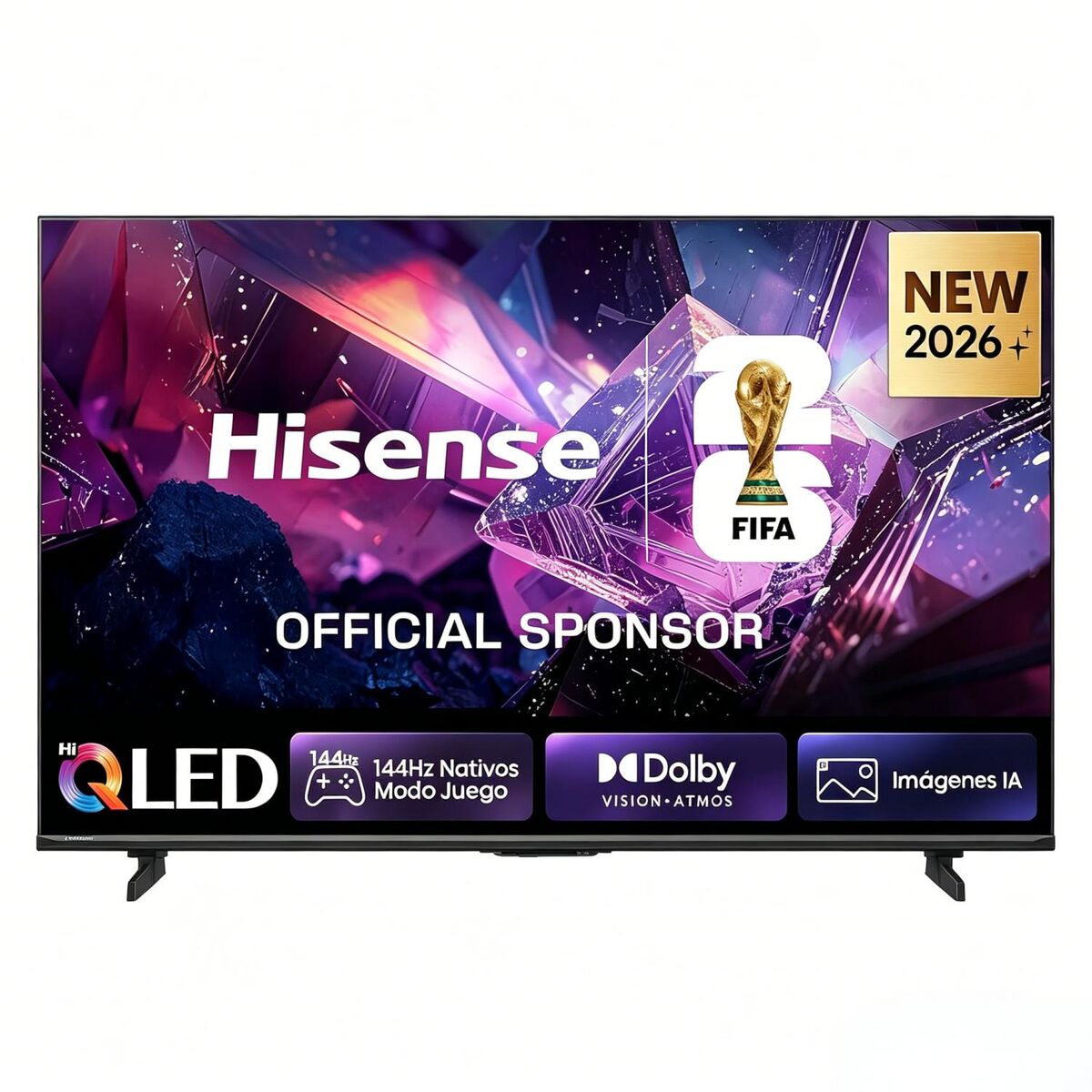 Hisense Smart TV 55E7S Pro 55 pouces 4K Ultra HD QLED 144 Hz HDR Gaming noir