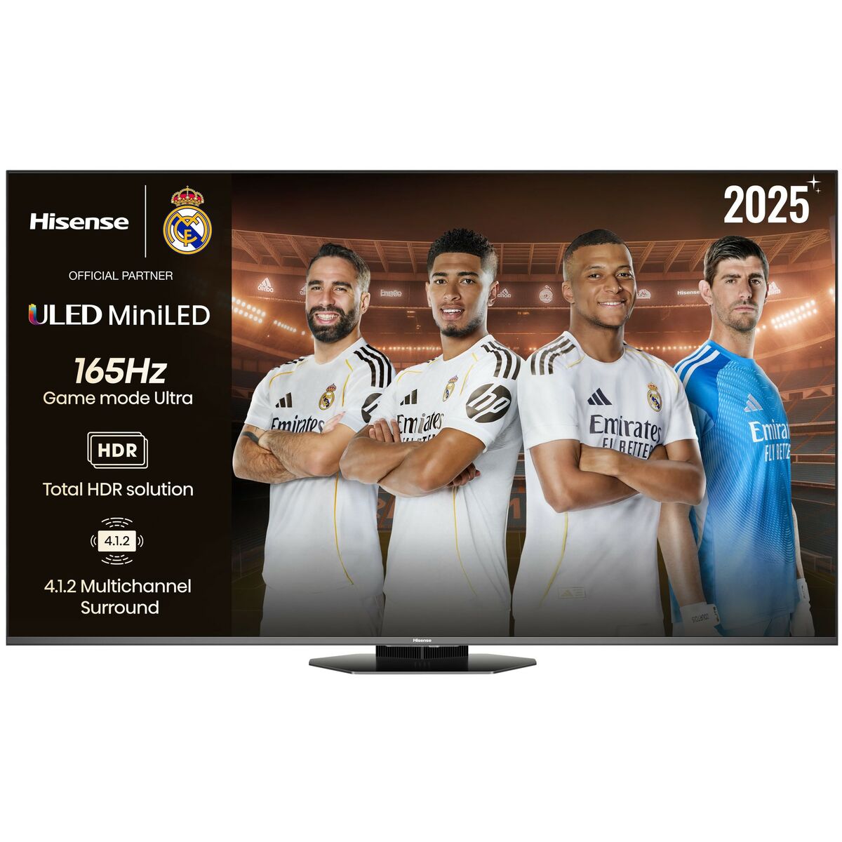 Hisense Smart TV 55U8Q 55 pouces 4K Ultra HD Mini LED noir Gaming Dolby Atmos