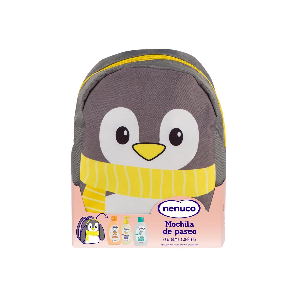 Hygiene set Nenuco MOCHILA PINGÜINO 4 Pieces