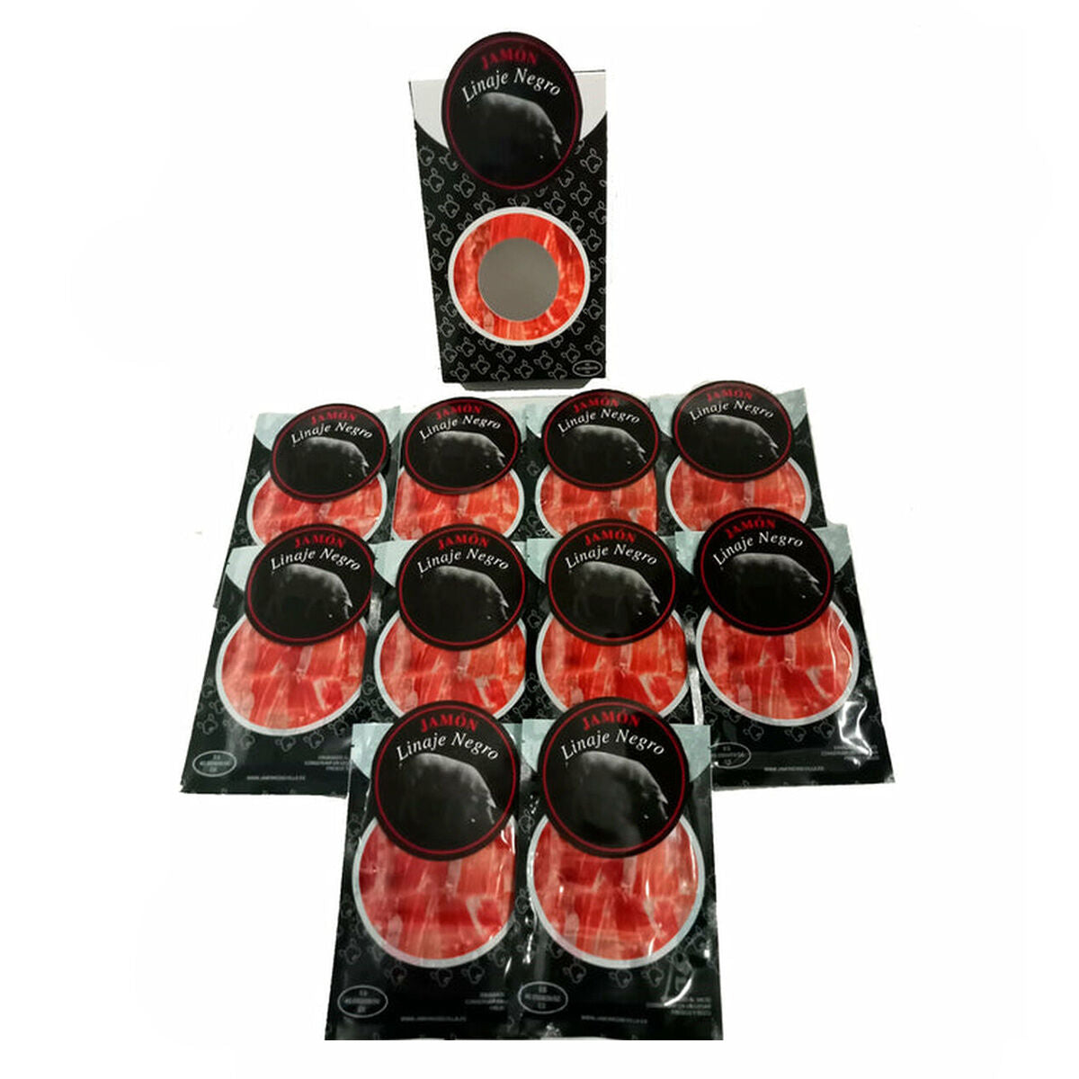 Jambon cru de cebo Linaje Negro 100 g/ enveloppe 10 Enveloppes