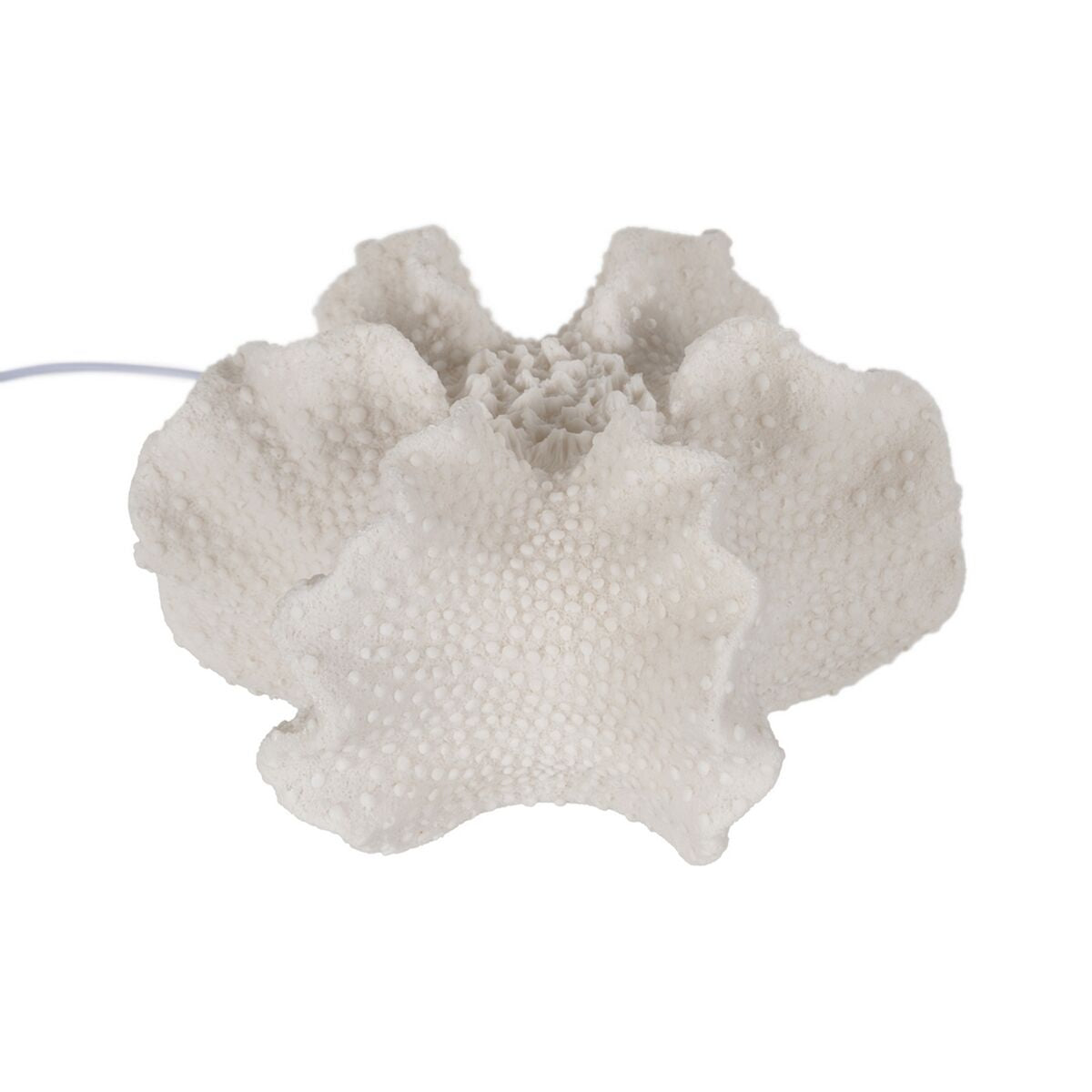 Lampe de bureau Blanc Résine Pierre Sable 31,8 x 28 x 16,5 cm