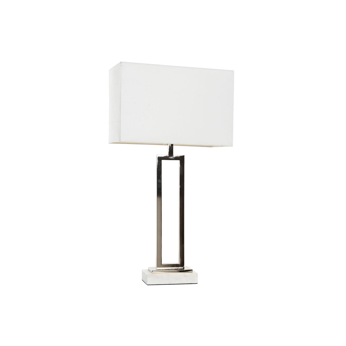 Lampe de bureau Home ESPRIT Blanc Argenté 50 W 220 V