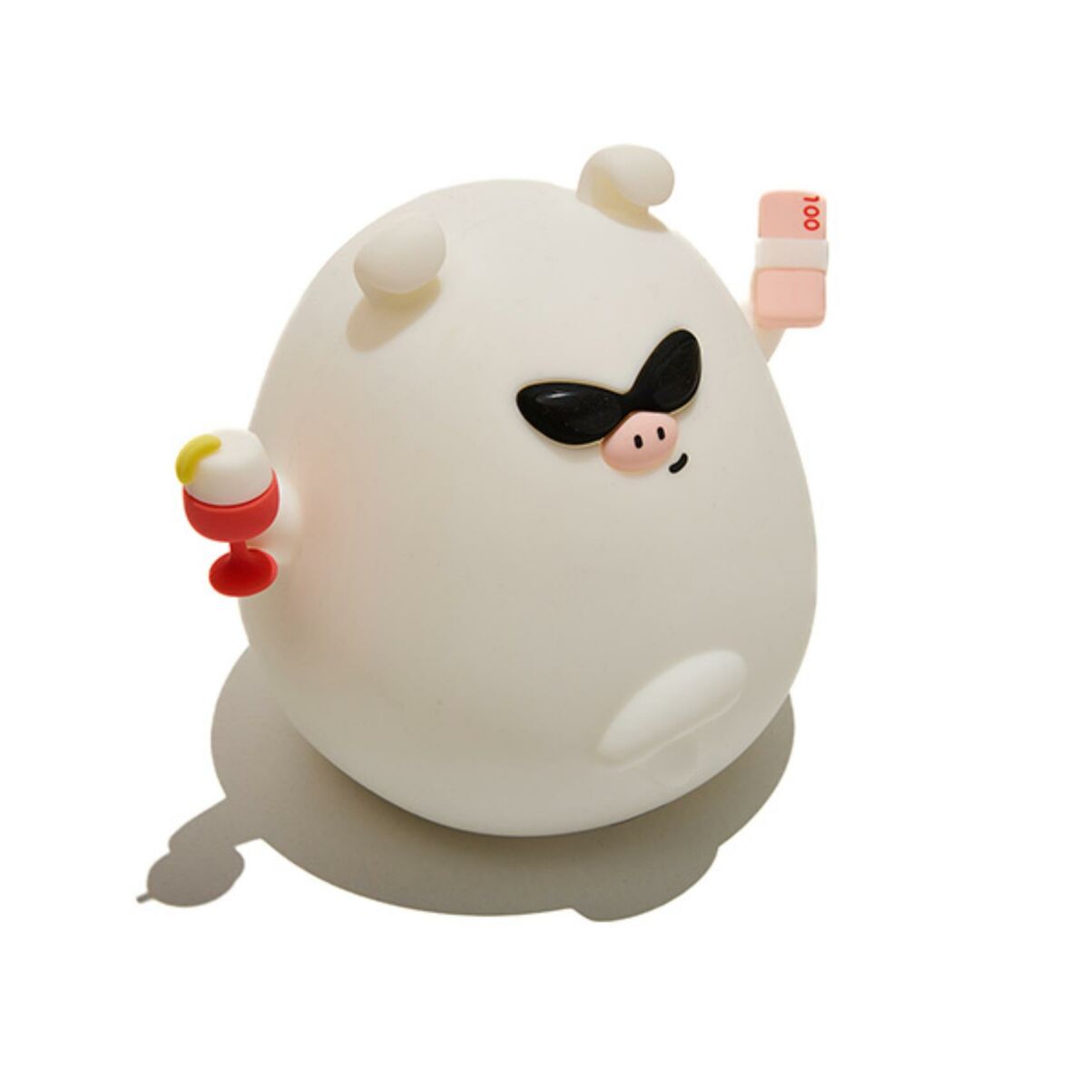 Lampe de bureau Muitomas SILLAMPPIGC Blanc Caoutchouc