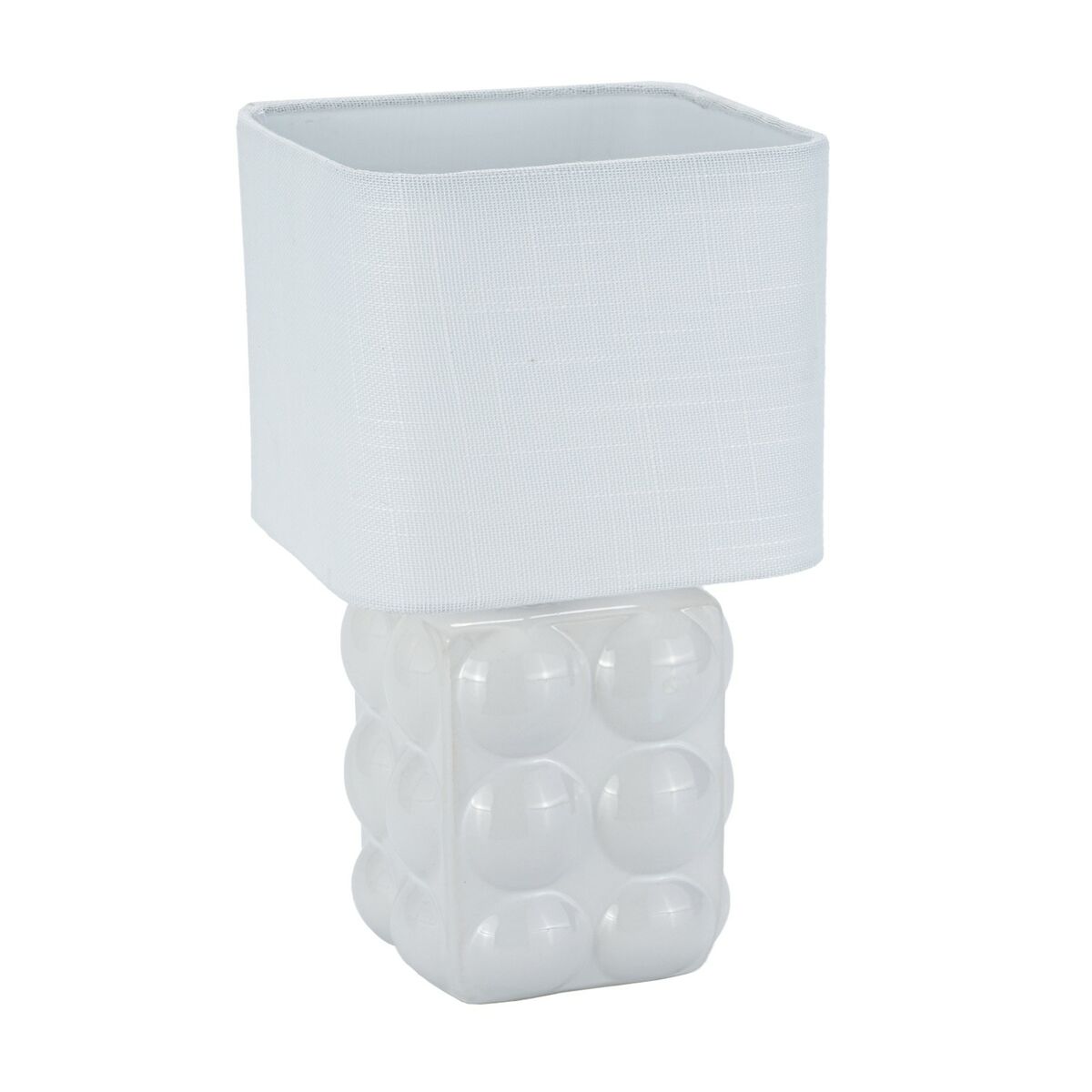Lampe de bureau Versa Blanc Lin Céramique 16 x 29 cm