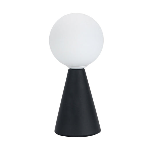 Lampe de bureau Versa Noir Céramique Verre 40 W 10 x 22,5 cm Prisme