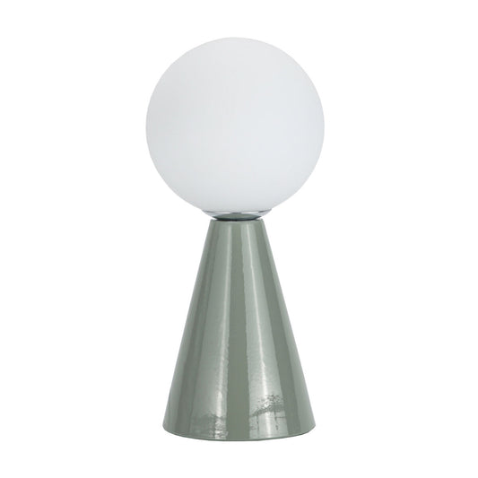 Lampe de bureau Versa Vert Céramique Verre 40 W 10 x 22,5 cm Prisme