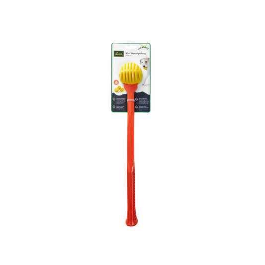 Lanceur de Balles pour Chiens Hunter Jaune Orange Caoutchouc Ballon