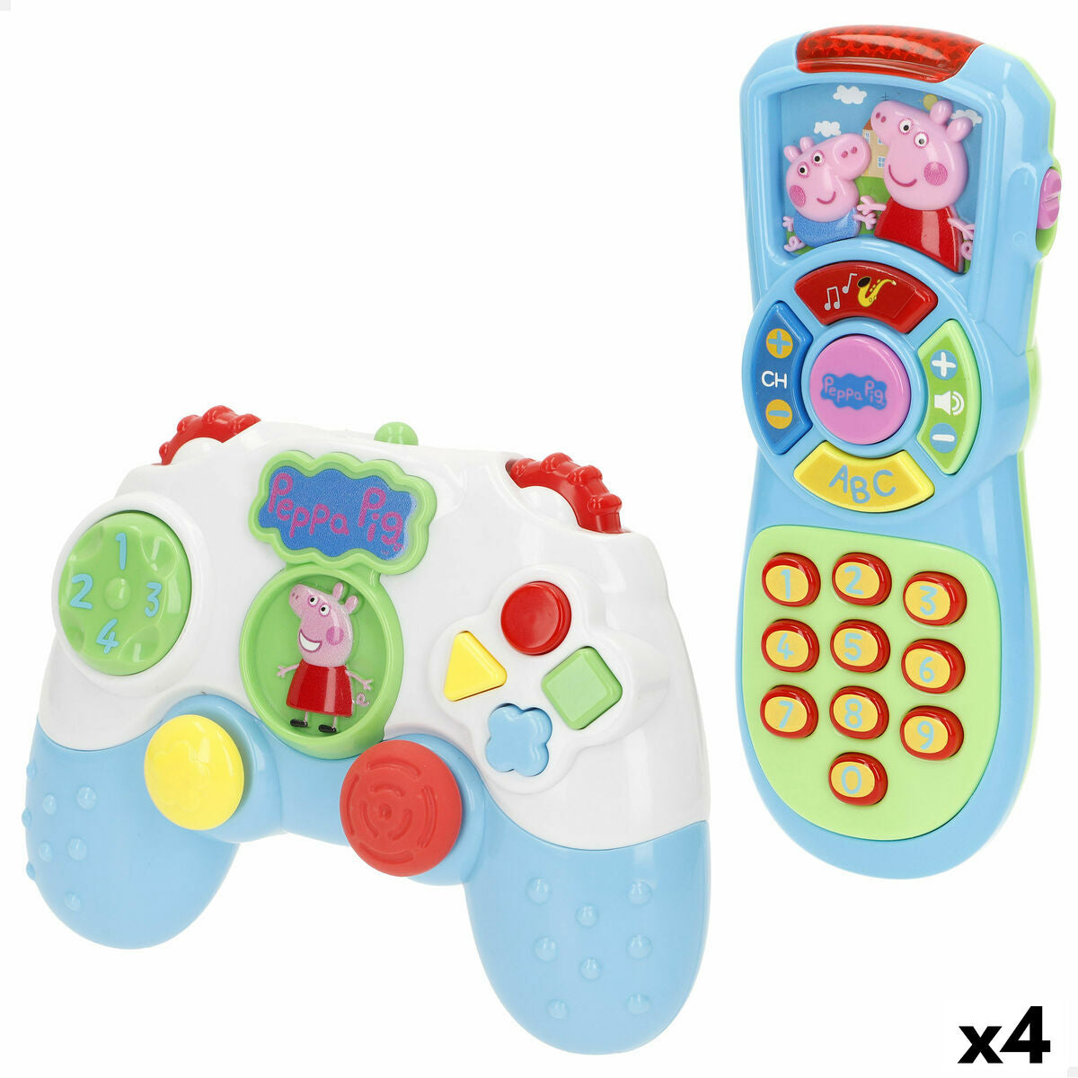 Learning Phone Peppa Pig 15 x 11 x 5 cm (4 Units)