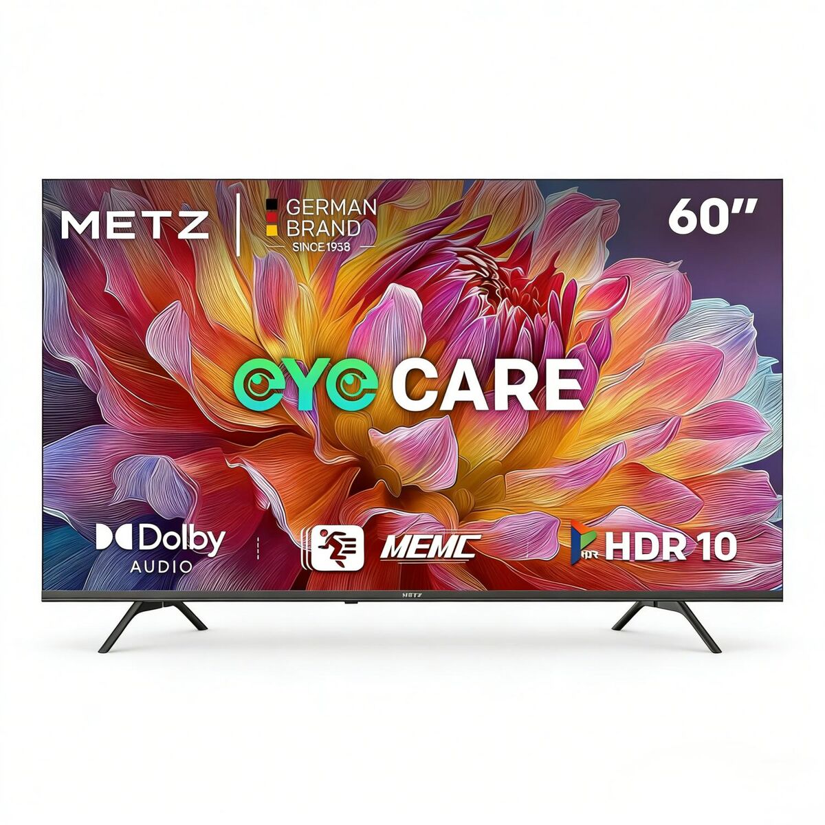 Metz Smart TV 60MUF7000Z 60 pouces 4K Ultra HD LED Google TV HDR noir