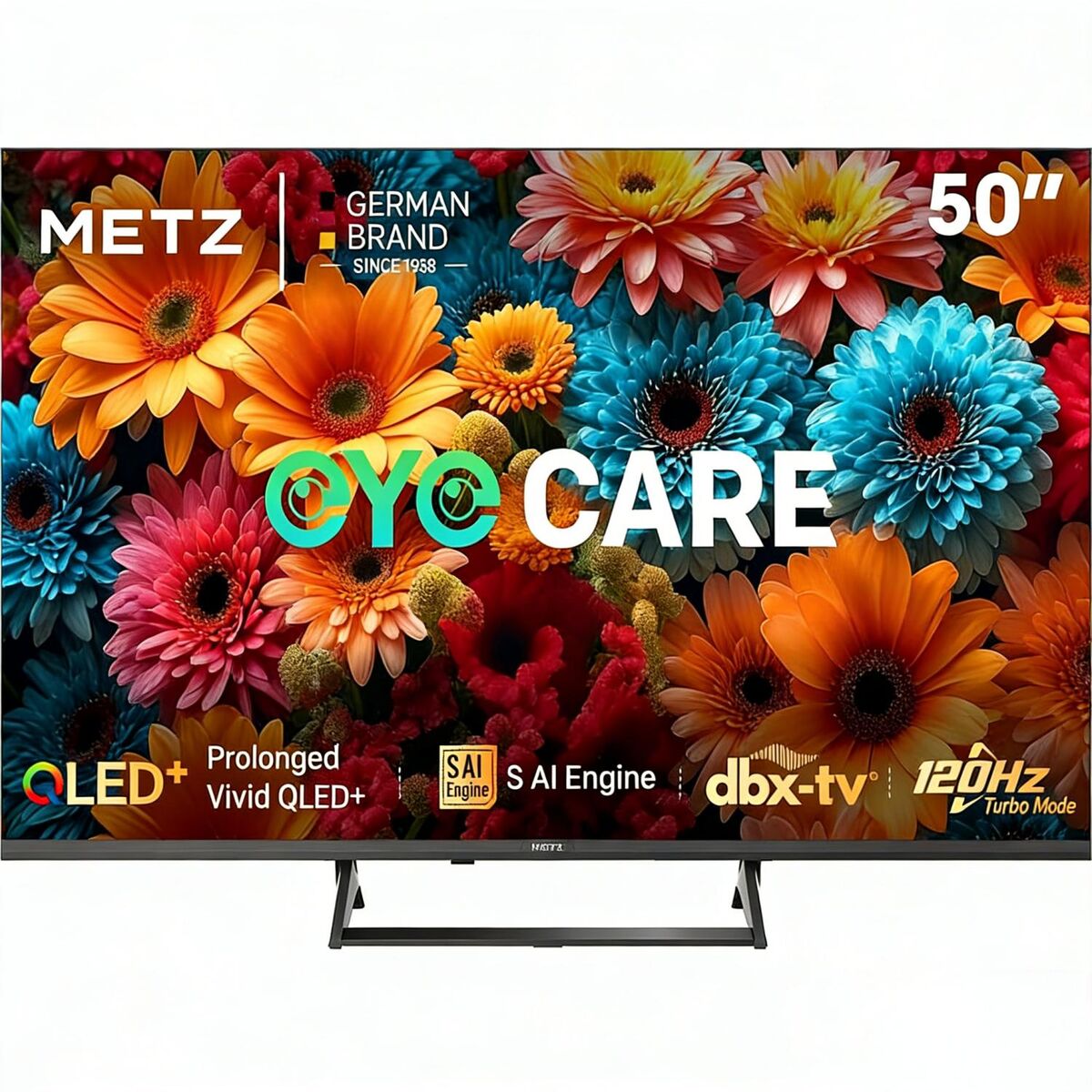 Metz Smart TV QLED 50MQF7500Z 50 pouces 4K Ultra HD HDR10+ Dolby Vision Atmos