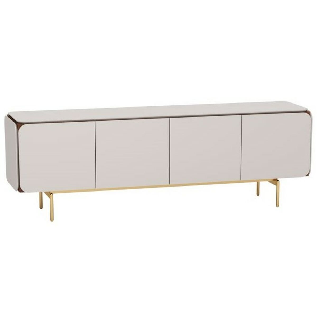 Meubles de télévision Home ESPRIT Gris