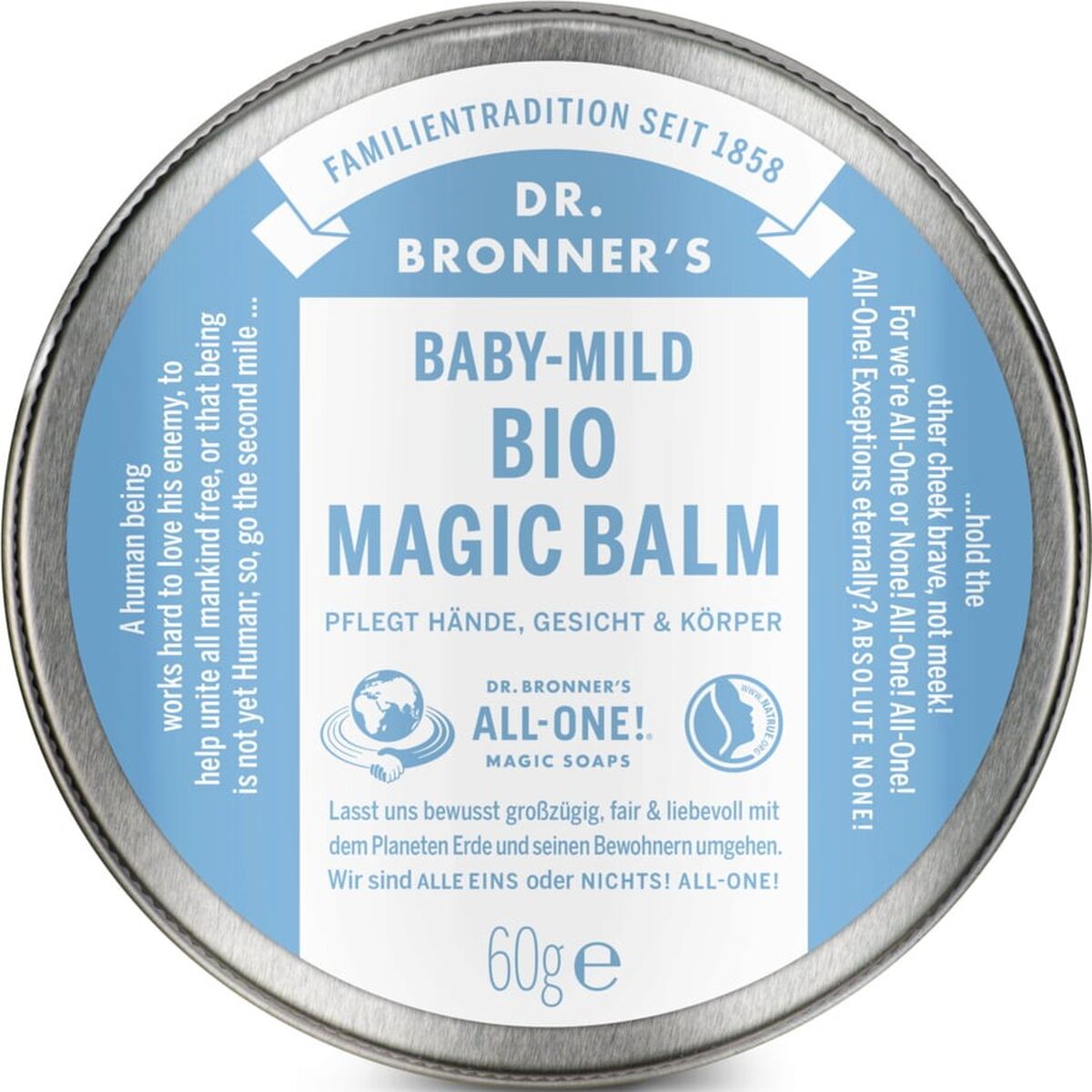 Moisturising Body Balm Dr Bronner's Baby Mild Bio Magic 60 g