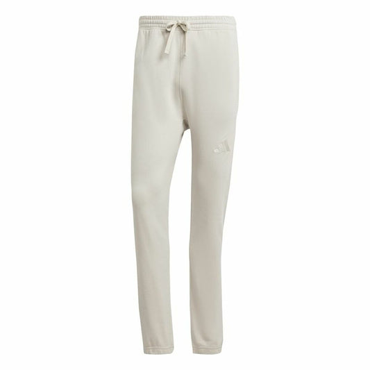 Pantalon de sport long Adidas All Szn French Terry Regular Tapered Blanc Beige Homme