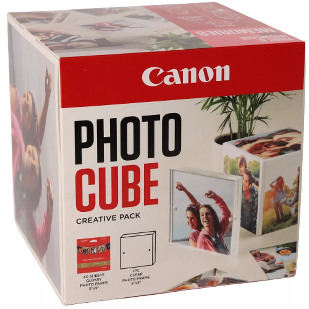 Papier Photo Glacé Canon 2311B075 5 x 5 cm 40 Volets 40 Pièces (40 Unités)