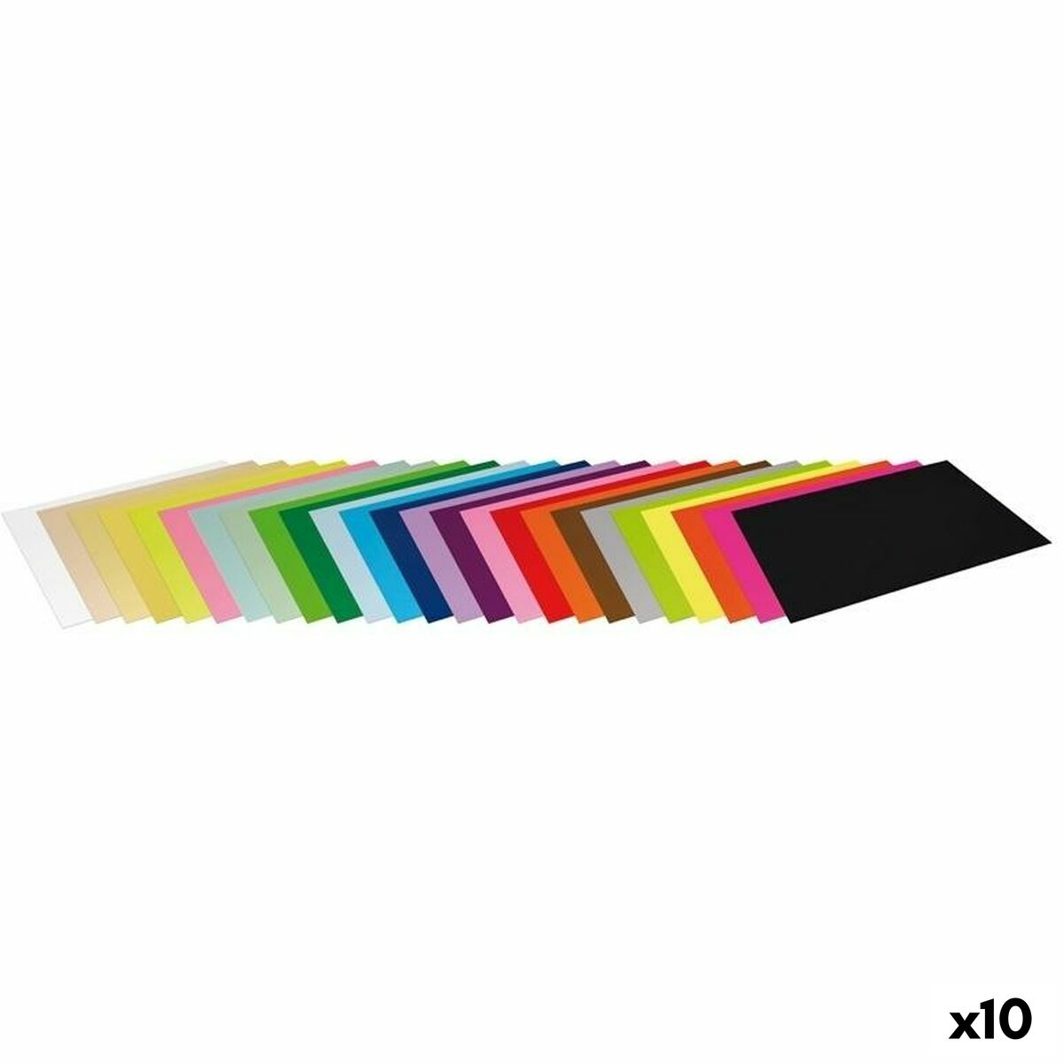Papiers carton Fabrisa Multicouleur 50 Pièces (10 Unités)