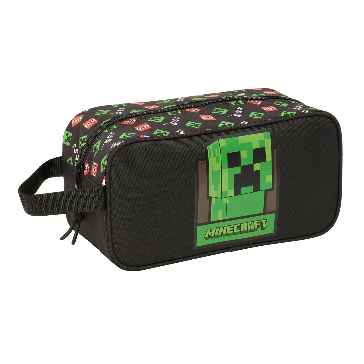 Range-Chaussures de Voyage Minecraft Noir 29 x 15 x 14 cm